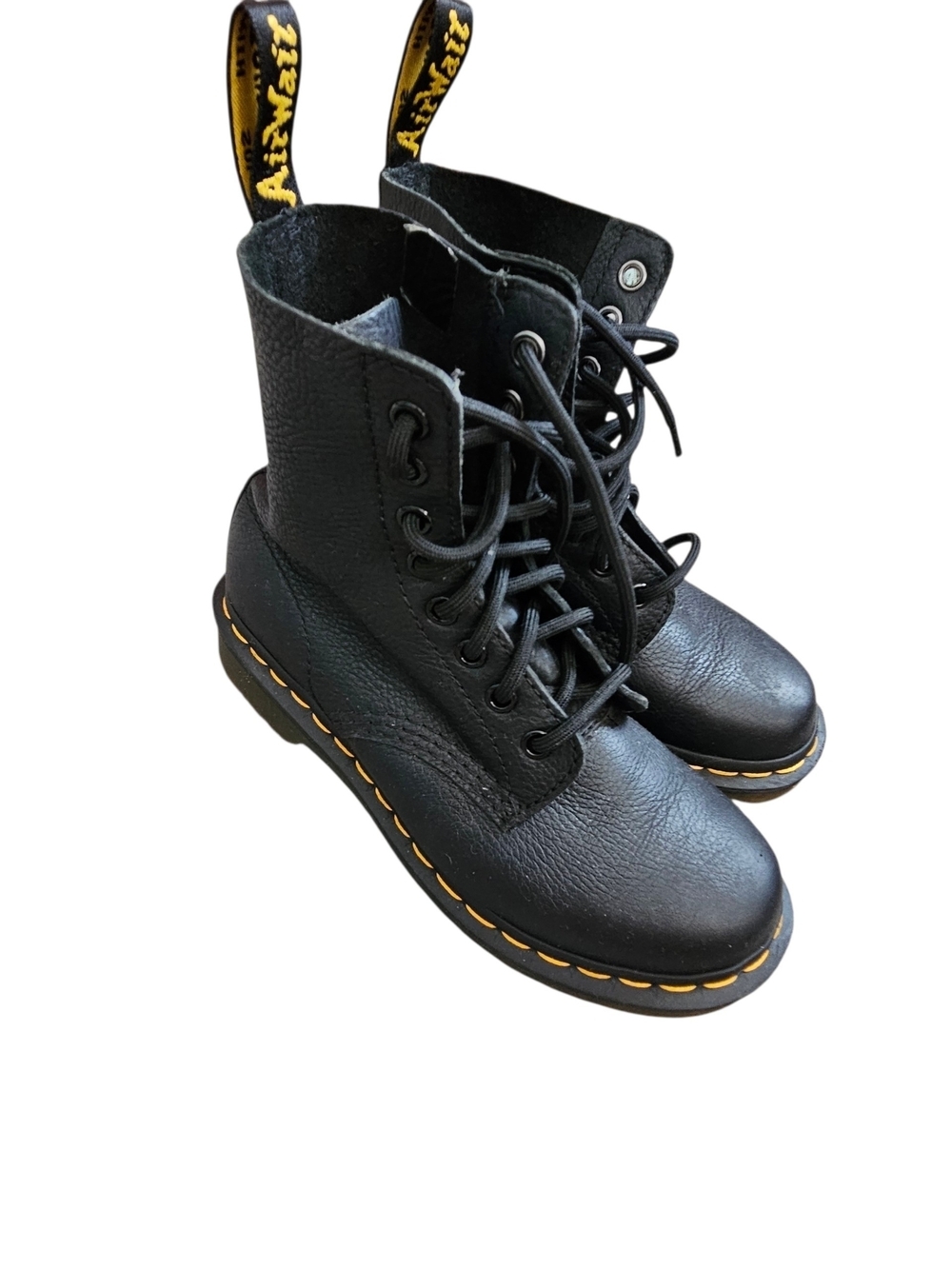 Dr. Martens 1460 Pascal Black Leather 8-Eye Combat Boots Size 5